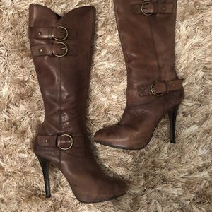 Leather Bakers boots